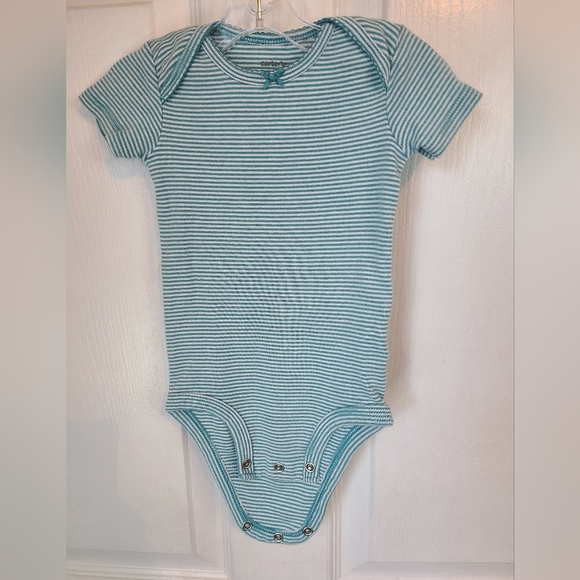Carters 9 Month old Onesie,  Color: Blue Stripes - Picture 1 of 11